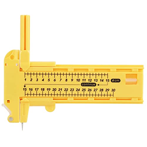 ZAWELIYO Outil de Coupe-cercle Rotatif, Coupe-boussole Professionnel pour Découpe en Cuir en Carton en Papier, avec Couvercle de sécurité et Lames, Outil à L'échelle Métrique