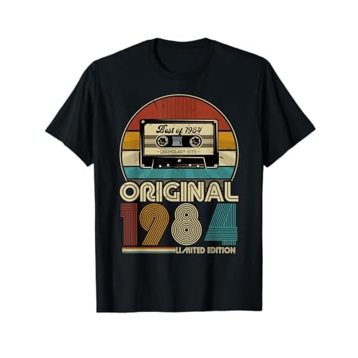 1984 Vintage Cumpleaños Retro Edición Limitada Hombres Mujer Regalo Camiseta