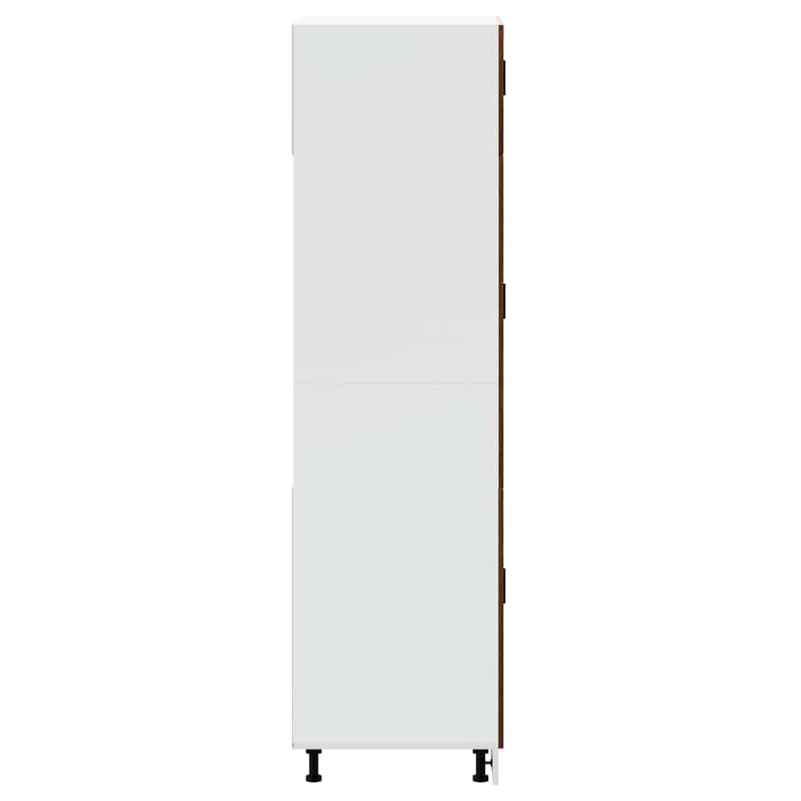 Porto Küchenschrank Braun Eichen-Optik, Holzwerkstoff, 60x57x207 cm, mit verstellbaren Füßen Model854114