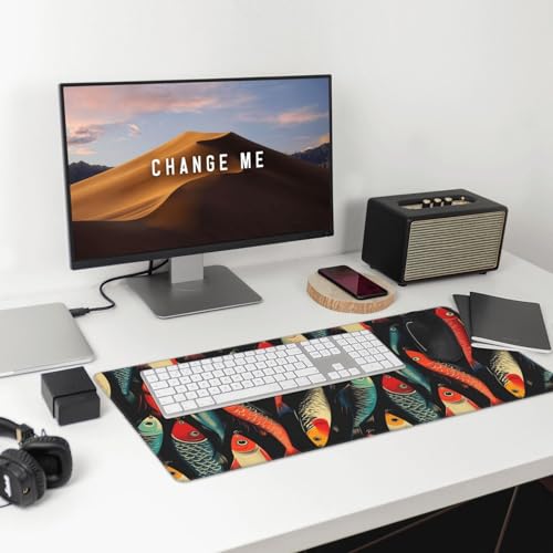 Tapis de bureau avec bords cousus haute durabilité pour PC - 7
