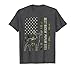 Best Buckin' Papaw Camo American Flag Deer Hunting Gift T-Shirt, Men, Dark Heather Grey, Large