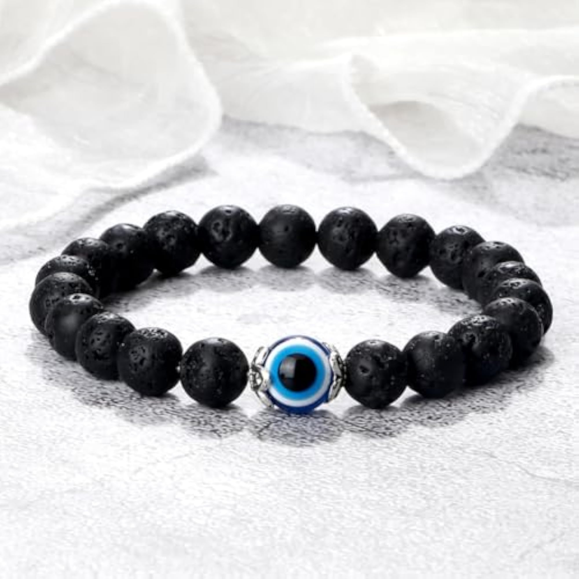 Evil Eye Stone Bracelet for Protection