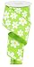 2.5" Flower Daisy Ribbon: Lime Green (10 Yards) Summer Spring Floral Wired Ribbon RG0193533