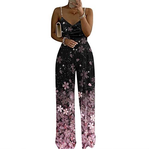 callmo Jumpsuit Damen Sommer Lang Jumpsuit Damen Hochzeit Abendmode Elegant...