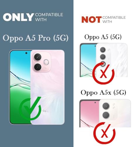 Image of Jkobi Shockproof Crystal-Clear Back Cover for Oppo A5 Pro (Anti Yellow Case | Drop & Camera Protection | Hard Polycarbonate)