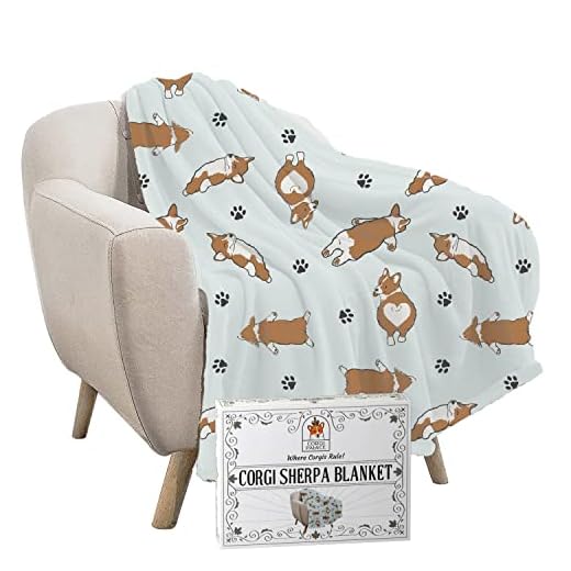 Corgi Sherpa Blanket - Cuddle Corgis | Corgi Blanket | Corgi Gifts for Corgi Lovers | Soft Throw Blanket | Corgi Stuff Decor