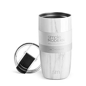 Simple Modern 470 ml (16oz) Voyager Reismok Tumbler – Vacuüm geïsoleerde dubbelwandige 18/8 roestvrijstalen reismok met…