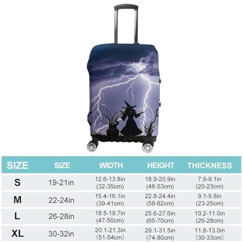 Carry on Luggage Cover Witch Prayed Suitcase Covers for Luggages Tsa Approved Travel Luggage Sleeve Protector Elastic Suitcase Protector Anti-Scratch Washable Fits 19-30 Inch Case -M2