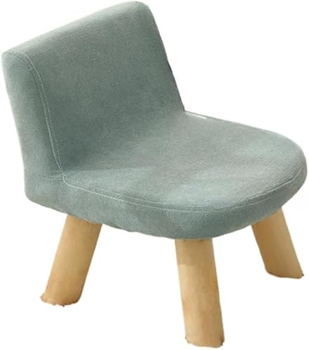 Nozuma ローチェア 木製 子供用椅子 背もたれ付き ロータイプ 学習イス スツール 子ども向け かわいいデザイン 低さ 25cm リビング用 キッズ専用 (青色)