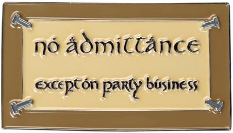 WETA Workshop - The Lord of the Rings Trilogy - No Admittance Enamel Magnet image 3
