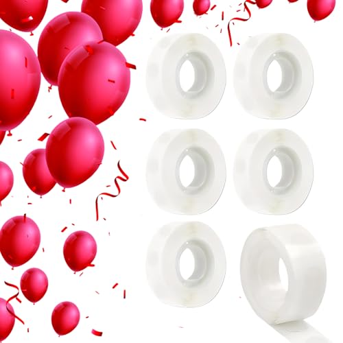 Daryunk 600pcs Balloon Glue Dots, Super Adhesive Balloon Sticky Dots Double Sided, Suitable for Birthdays, Weddings, Christmas Parties, Reusable