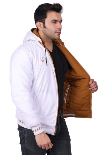 Image of Quark Export Quality Reversible Puffer Jacket in GLD Material best for Winterwear /Hiking /Biking /Camping /Mountaineering /Racing /Climbing /Tracking(Control Temperature up to 3 Degree Celsius.)(3C)