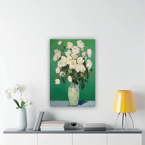 Impression sur toile vase botanique et fleurs mortes 40x60cm pour décoration murale - 6