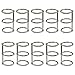 Marvexi 10Pcs Silver Metal 3 Ring Loose Leaf Binders Book Rings, 3 Ring Snap Ring Binder for Organizing Documents, Papers, and Notebooks, Ideal for Office, School, and Home Use