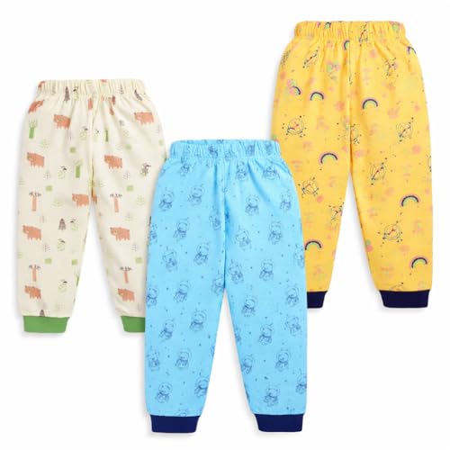 LuvLap Baby Boys & Girls 100% Cotton Pyjama Pack of 3