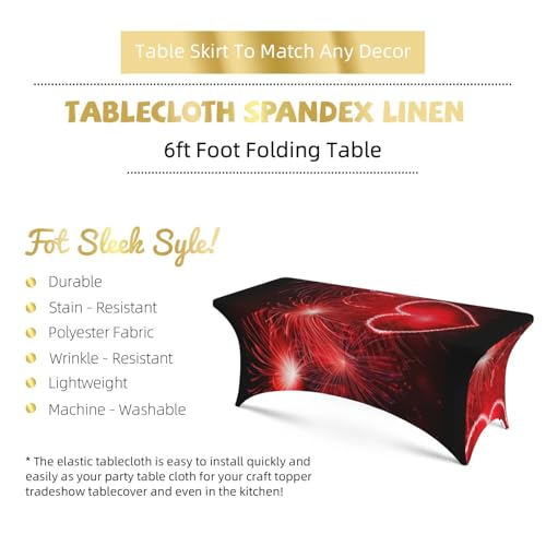 Nappe extensible en élasthanne anti-pli pour table rectangulaire de banquet - 6