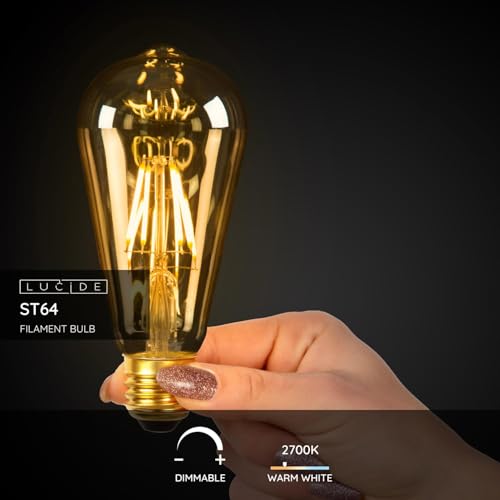 LUCIDE ST64 Lucide-ST64 Filament Lamp-49068/05, Glass, 5 W, Clear, Transparent - Image 3