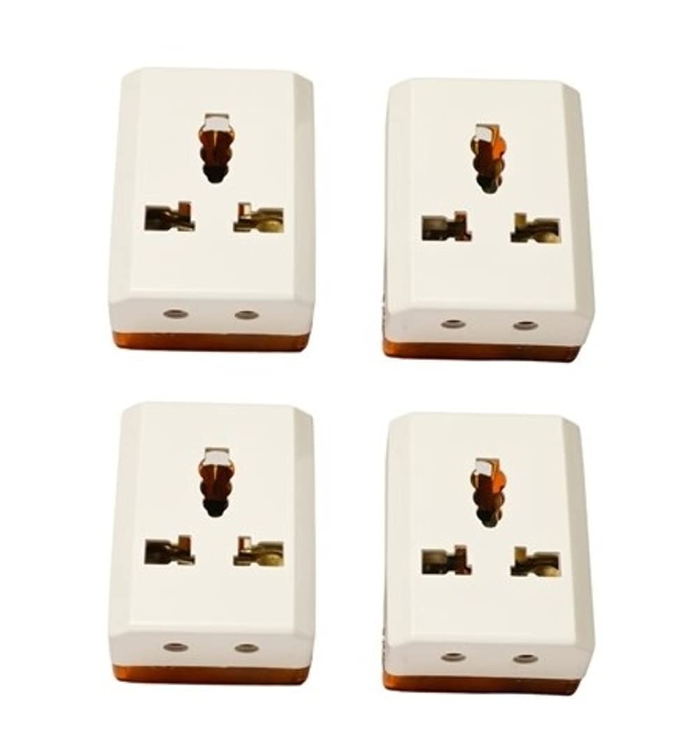 gc enterprises Light Power Universal Socket Multiplug Heavy Duty (B2 Premium) 6/16 AMP 240 Volts Set of 4