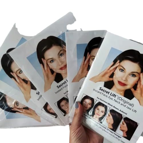 ViquewFace Lift Tape Invisible Instant Face Lifting Tape – Waterproof Skin-Friendly Anti-Wrinkle V-Line Face Contouring Tape with Elastic Bands for Jawline, Cheeks & Neck Tightening Makeup Tool-image-16