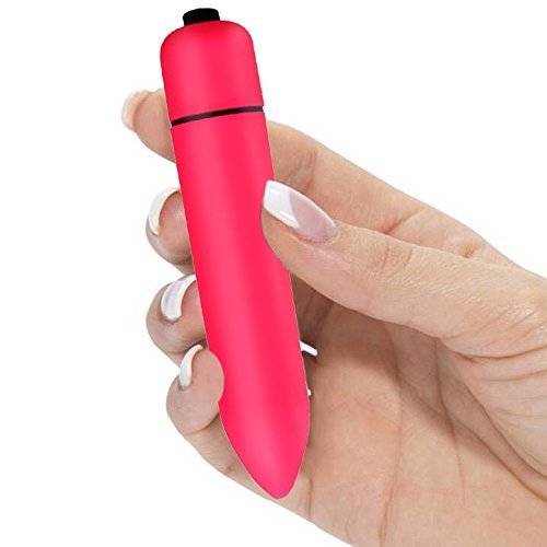 Personal Cordless Magic Massager Mini Portable Pocket Waterproof Handheld Therapy 10 Frequency Wand Massager for Body Therapeutic Muscle Aches Sports Recovery (Rose Red)