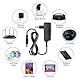 TalentCell 14.4 14.6V/1.5A Smart Charger, AC DC Power Adapter Ladegerät, 12V LiFePO4 Akkus Ladegerät mit DC 5521 Stecker, Krokodilklemmen für Kamera Lautsprecher GPS Webcam Router und mehr