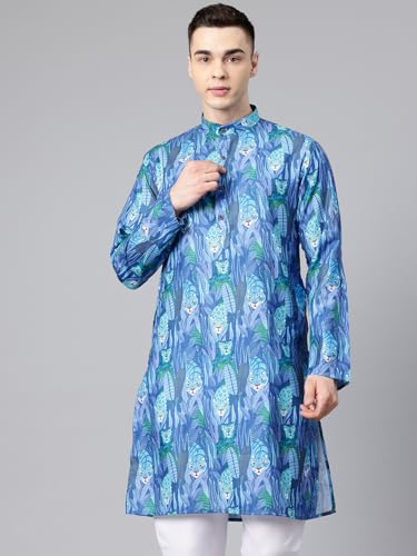 Image of Luxrio Kurta Set for Men Cotton Blend Kurta with Pyjama Set Ethnic Set
