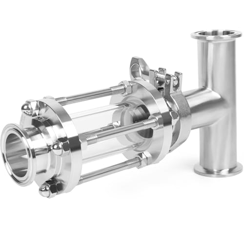 Jmcolmt In-Line Sight Glass 2 Inch Tri Clamp Flow Sanitary Straight Sight Glass Flow Pipe Od 50.5Mm Stainless Steel Tri Clamp Type thumb #4