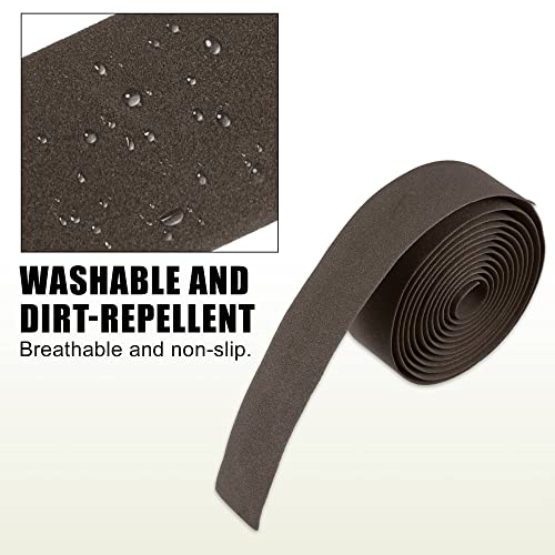 X Autohaux 1 Set Bike Sponge Handlebar Tapes Non-Slip Bicycle Cycle Bar Grip Tape Cycling Handle Wraps With Bar Plugs For Road Bicycle Mountain Bike Brown #TOP4