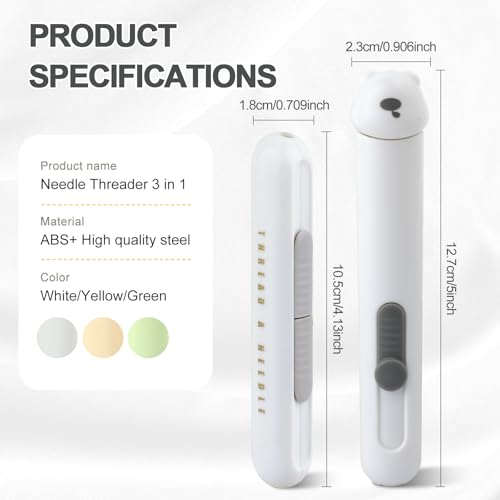 image for FENGWANGLI Automatic Needle Threaders Seam Ripper, Upgraded 3 in 1 Sew