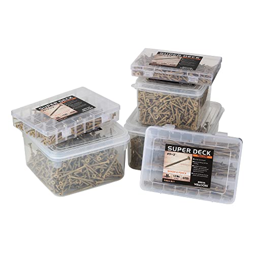 Image of WELLOCKS #8 x 1-1 /2 in Green Deck Screws, 5.2 lbs with T25 Bit