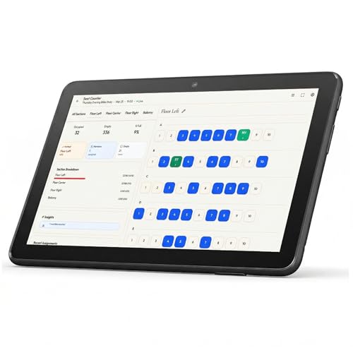 WorshipMetrics Tablet - Church Attendance & Check-in – 10” Touch Screen for Attendance Tracking, Member Management, and Pastor Insights - Lifetime Access No Subscription