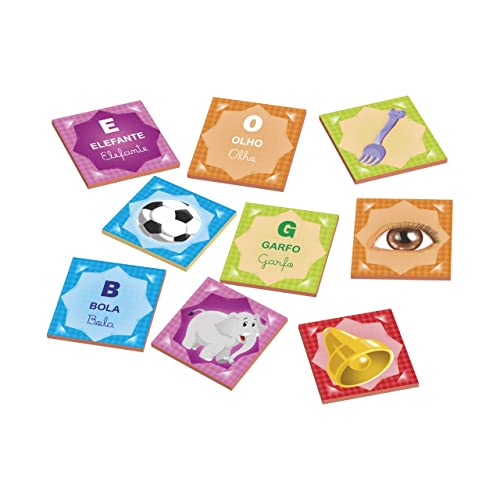 Memória Alfabetização 40 Peças em Madeira a Partir de 4 Anos Ciabrink