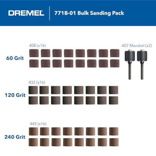 Image of Dremel 771B-01 1 /2 in. 60, 120 & 240 Grit Sanding Band Variety Kit