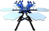 Silk Screen Printing Press Machine Screen Printer T-shirt Heavy Duty DIY (6 Color 6 Station)