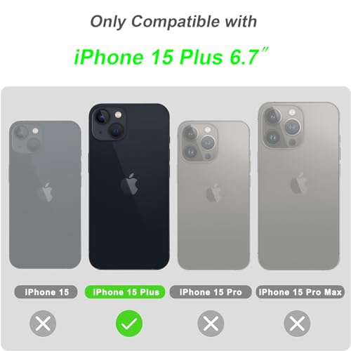 Coque iPhone 15 Plus évite les chutes avec sa béquille violette