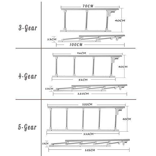 Barrières de lit de 122cm en métal pour sécuriser la chambre - 6