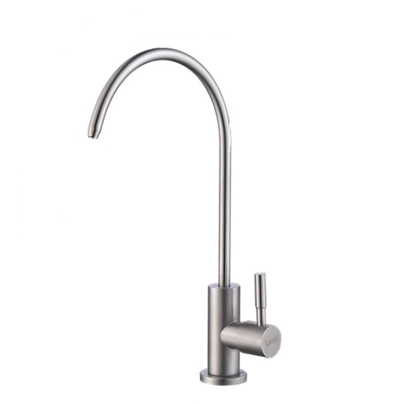 Faucet Filter tap, Kitchen Sink Faucet Swivel Stainless Steel,Silver (Brushed Color A)
