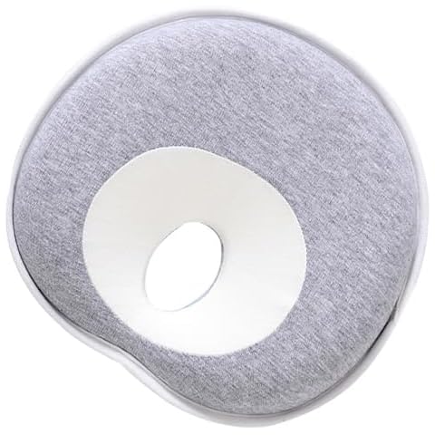 Hqkfuybl Cotton Newborns Pillow Soft & Breathable Baby Head Support Headrest Cushion for Sleep Comfortable Cover