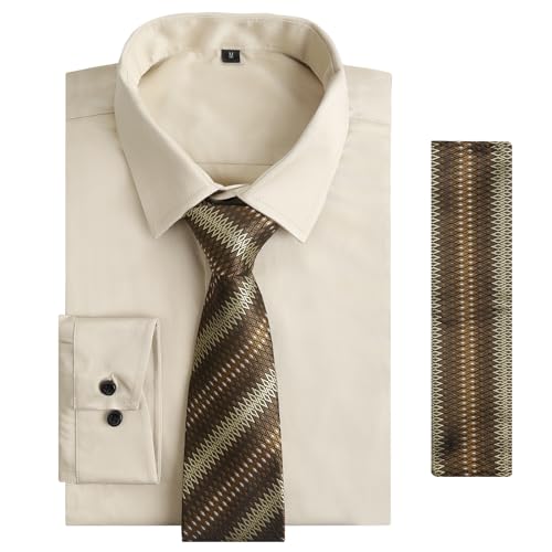 Image of Alizeal Mens 3 Pcs Long Sleeve Shirts Set