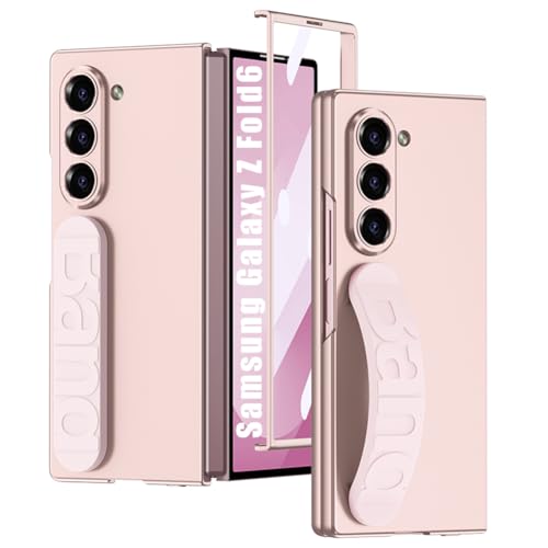 Coque Rigide en PC pour Fold 6 rose : l'accessoire nomade avec sangle pour vos trajets actifs