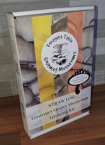 Foragers Table - Mushroom Growing Kit, Ideal for hobbyist & Beginners, XL 1Meter Mixed Log, Easy & Fast Mushroom Grow Kit, Includes Voucher to Claim Living Spawn Separately for Better Yield & Gifting