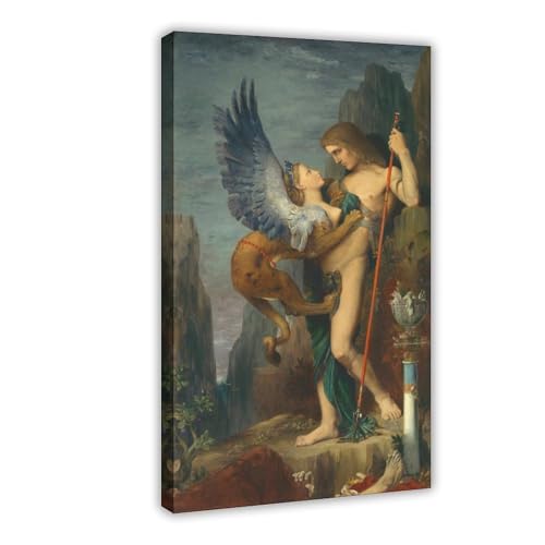 Œdipe et sphinx 1864 Gustave Moreau toile tendue petit format pour salon