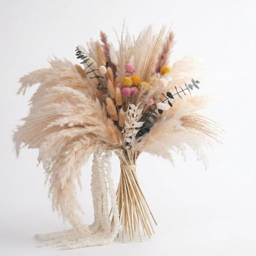 Bouquet de flores secas 17.7 in estilo boho miniatura 1