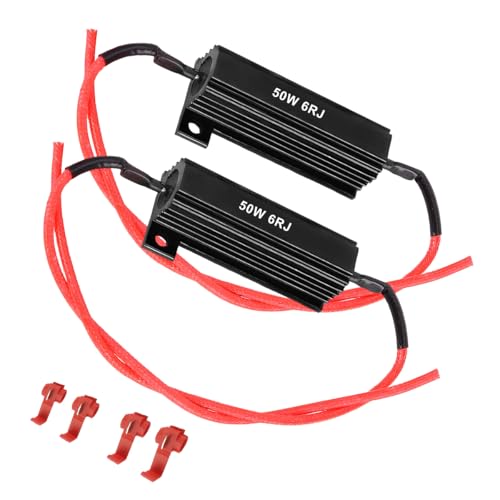 NYTKL 2PCS 50W 6Ohm LED Load Resistors, Automotive LED Turn