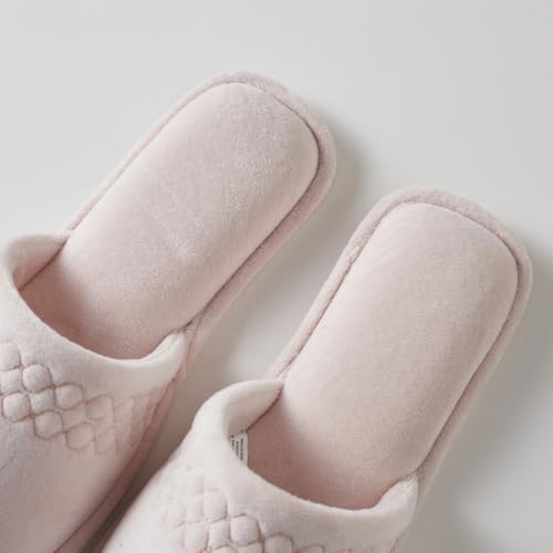 Roxoni Women Coral Fleece Slippers Unique Cotton Filled Top Soft and Warm Slip On for Relaxing at Home3