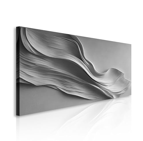 Tailored Canvases Stormy Gray Minimalist Wall Art – Modern Abstract