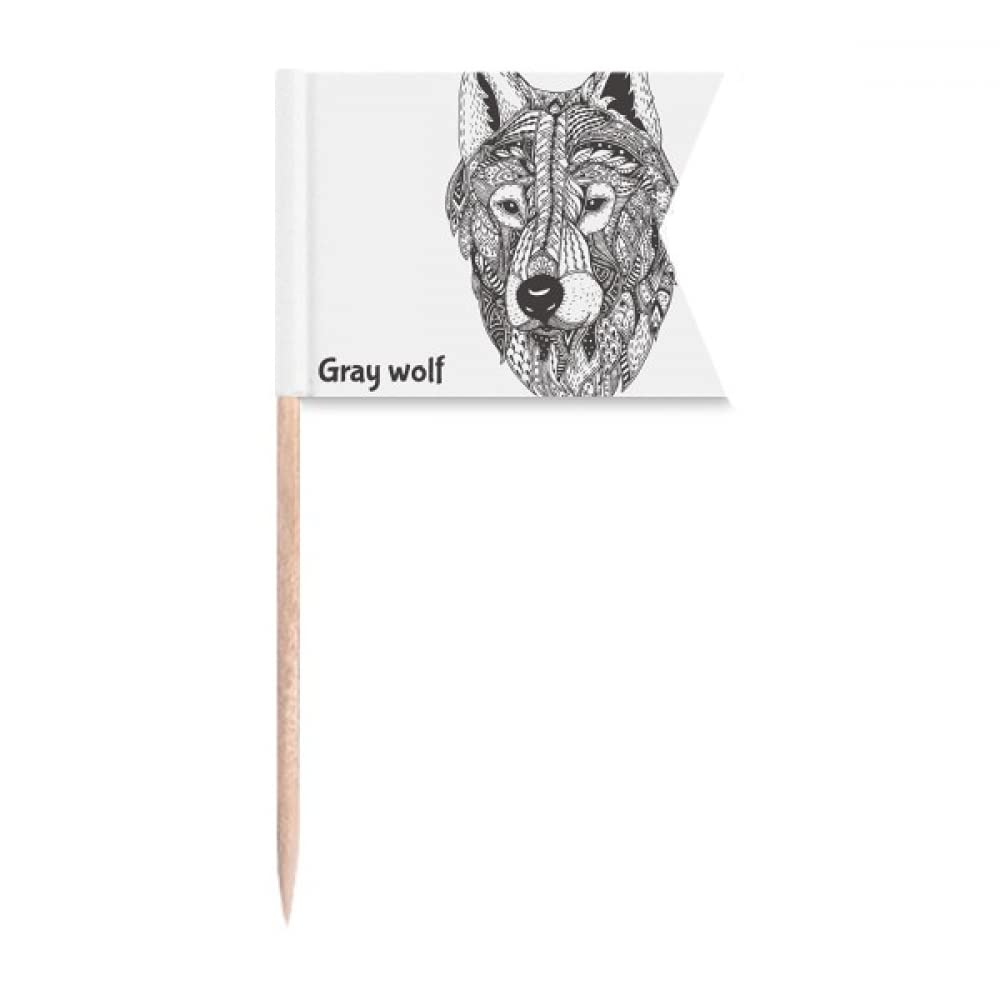 Plaque de fromage Loup Gris Gentleman pour gâteau de fête et réception chic
