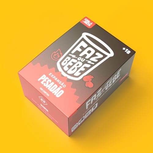 Jogo Faz ou Bebe Pesadão, Jogo Divertido com Amigos, 2-10 jogadores