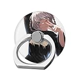 スマホリング よふかしのうた 七草ナズナ 吸血鬼 携帯電話リングホルダー 薄い 落下防止 卓上ホルダー 自由回転 フィンガーリング スタンド 全機種対応 360°回転 薄型 指輪型 180°折り畳 携帯電話