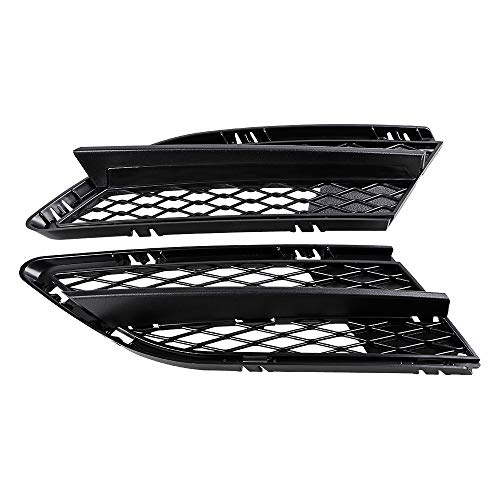 Astra Depot Front Bumper Fog Light Grills Grilles Cover Compatible with BMW 08-12 E90 E91 LCI 323i 325i 335i 2008-2012